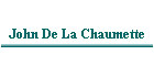 John De La Chaumette